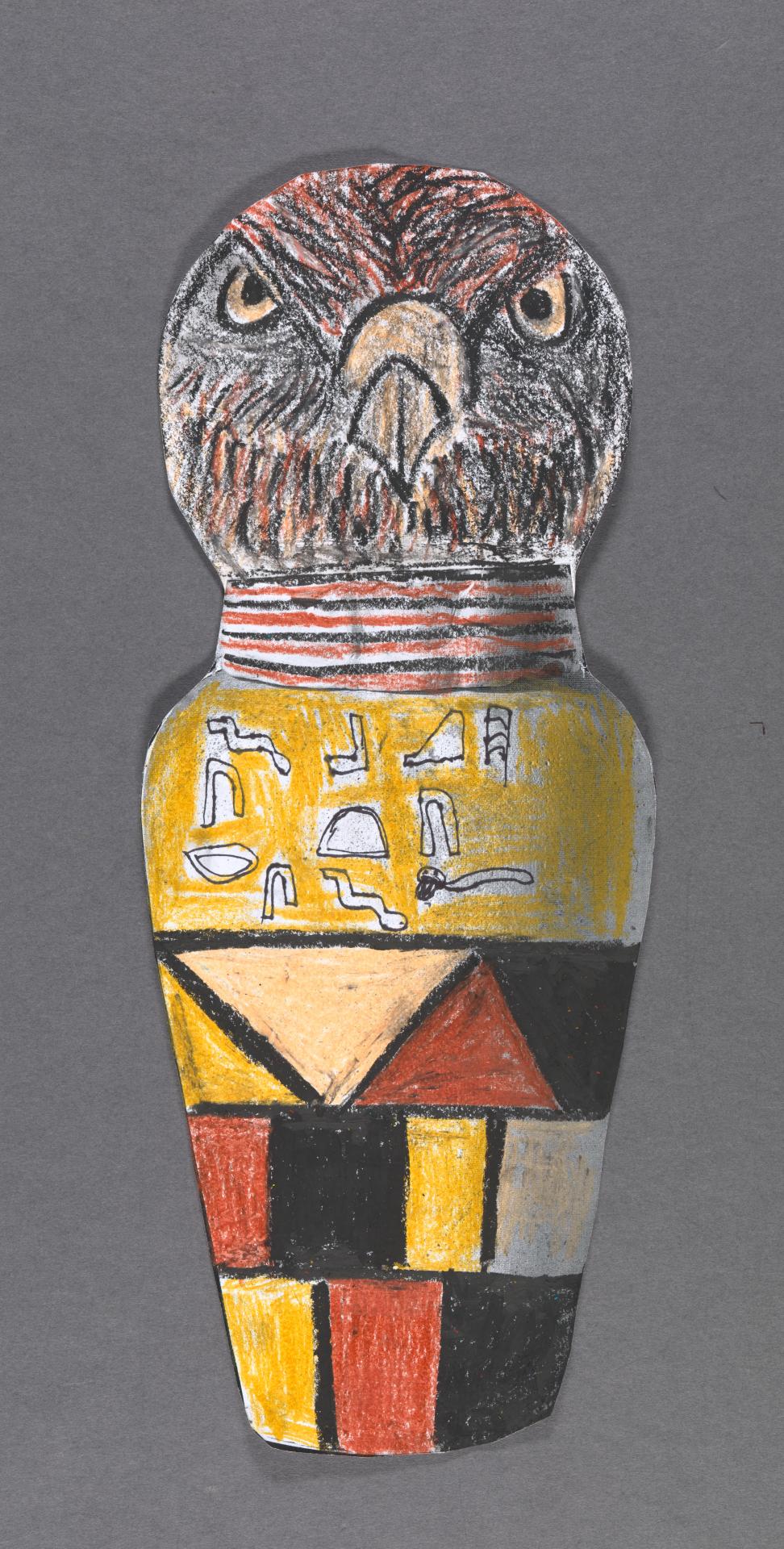 Draw like an Egyptian Canopic jars NGV