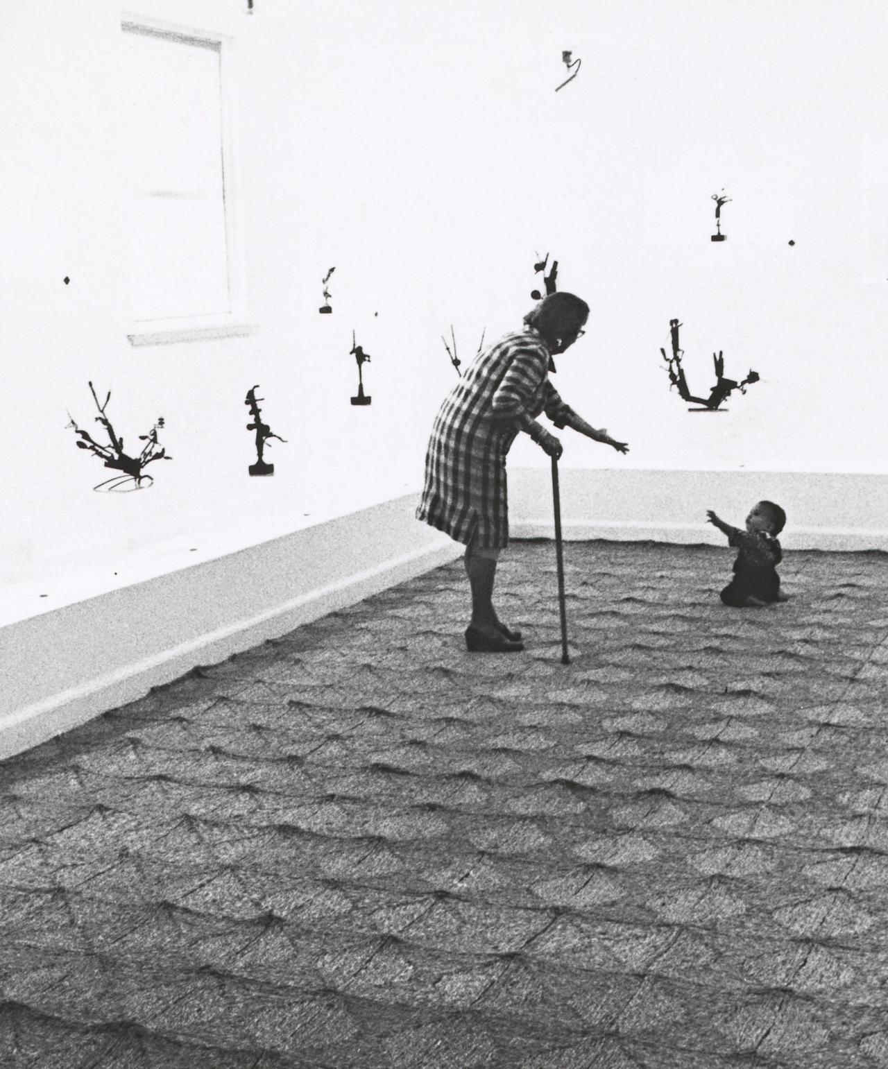 fig. 1<br/>
Installation of the <em>Robert Klippel</em> exhibition, Bonython Gallery, Sydney, 1968<br/>
Photo: Grant Mudford<br/>