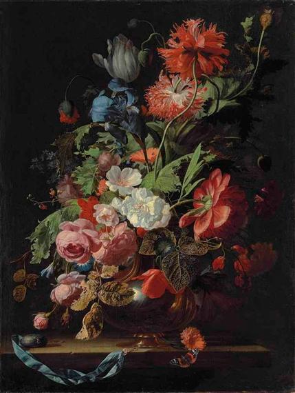 fig. 6<br/>
Simon Pietersz Verelst<br/>
Dutch 1644&ndash;1721<br/>
<em>Flower still life</em><br/>
oil on canvas<br/>
84.0 x 66.0 cm<br/>
With dealer Koetser Zurich, 1975<br/>


