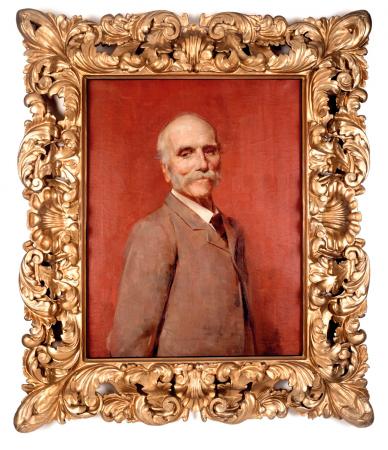 fig. 1 <br/>
Tom Roberts <br/>
Australian 1856&ndash;1931<br/>
<em>Edward David Stewart Ogilvie</em> 1895<br/>
oil on canvas<br/>
73.5 x 58.5 cm<br/>
Mitchell Library, State Library of New South Wales, Sydney<br/>


