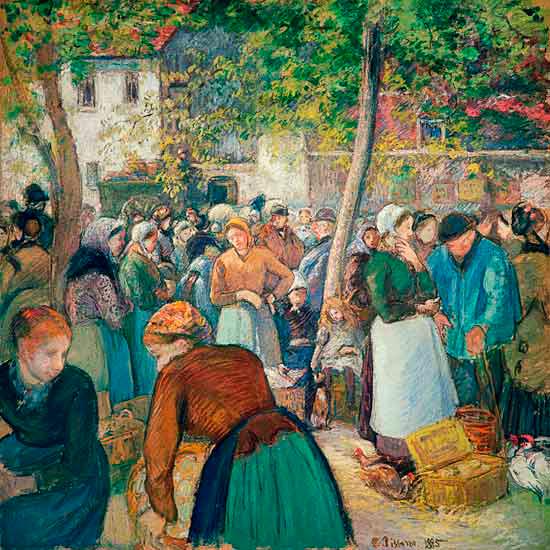 The Market Scenes Of Camille Pissarro Ngv