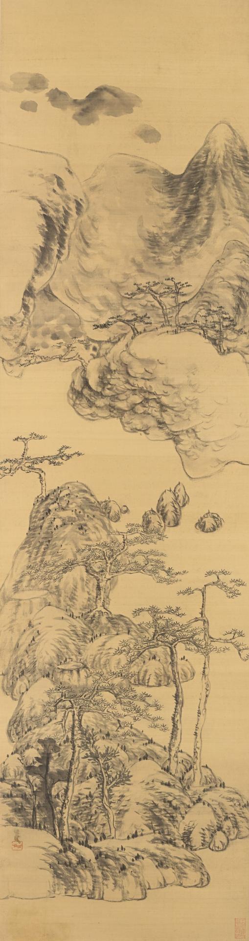 File:Bada Shanren (Zhu Da) - Cedar Tree, Day Lily, and Wagtails - Google  Art Project.jpg - Wikimedia Commons