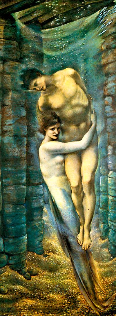 fig. 6 <br/>
Edward Burne-Jones<br/>
<em>The Depths of the Sea</em> 1887<br/>
gouache<br/>
77.0 x 30.0 cm<br/>
Fogg Art Museum, Harvard<br/>


