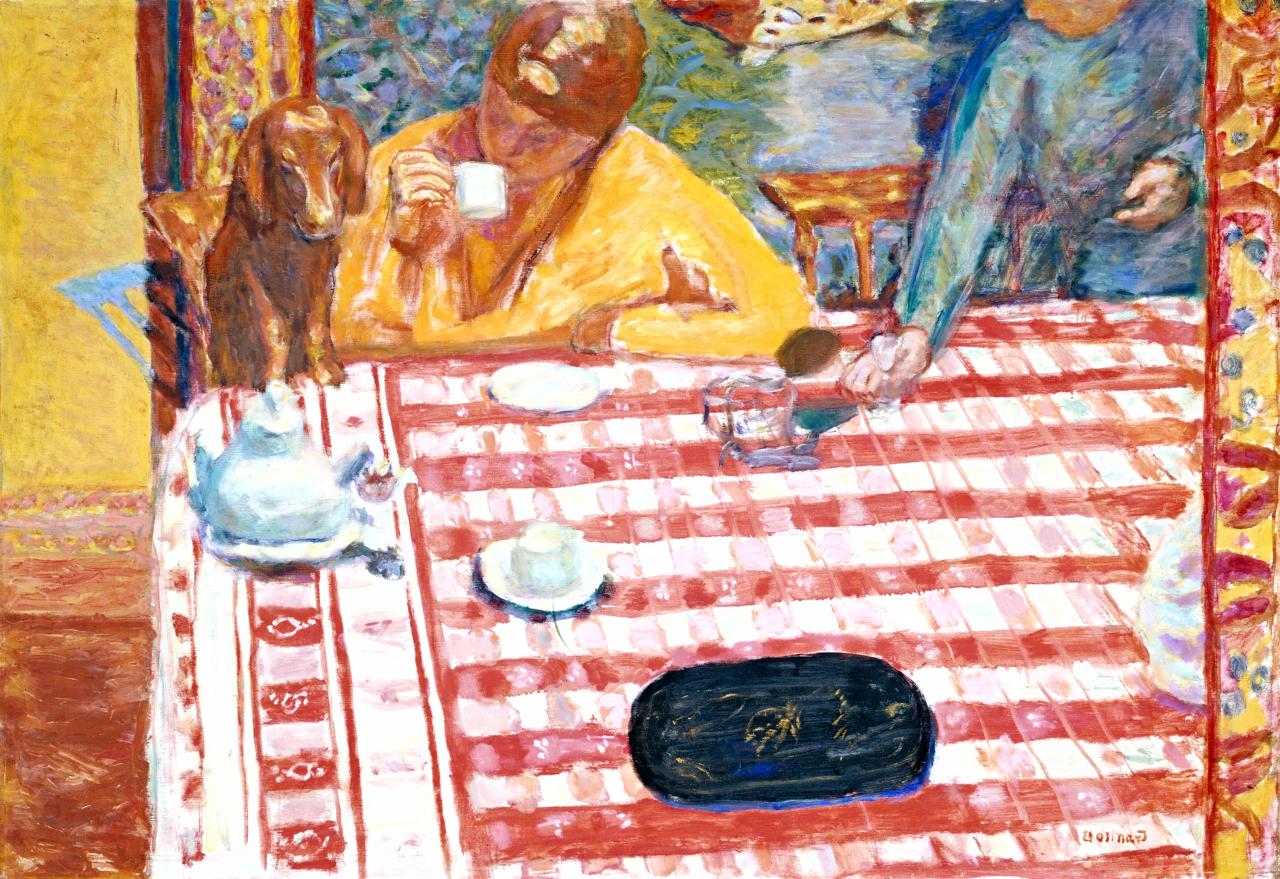 Pierre Bonnard<br/>
<em>Coffee</em> (<em>Le Café</em>) 1915<br/>
oil on canvas<br/>
73.0 × 106.5 cm<br/>
Tate, London<br/>
Presented by Sir Michael Sadler through the NACF, 1941 (N05414)<br/>
Photo © Tate