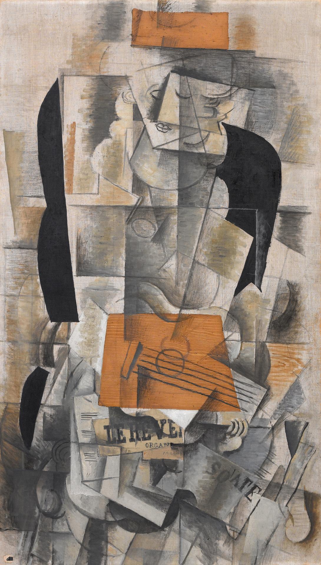 picasso violin collage