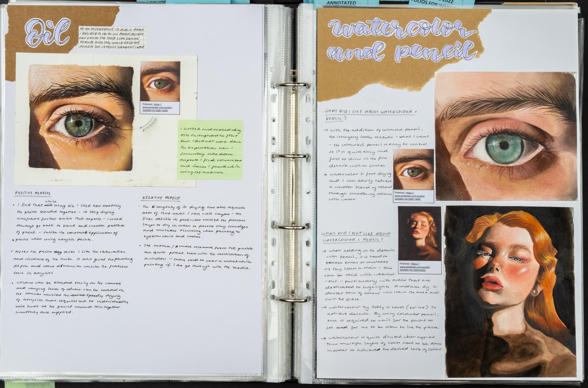 sketch journal, experiments in two page layout sketching an…