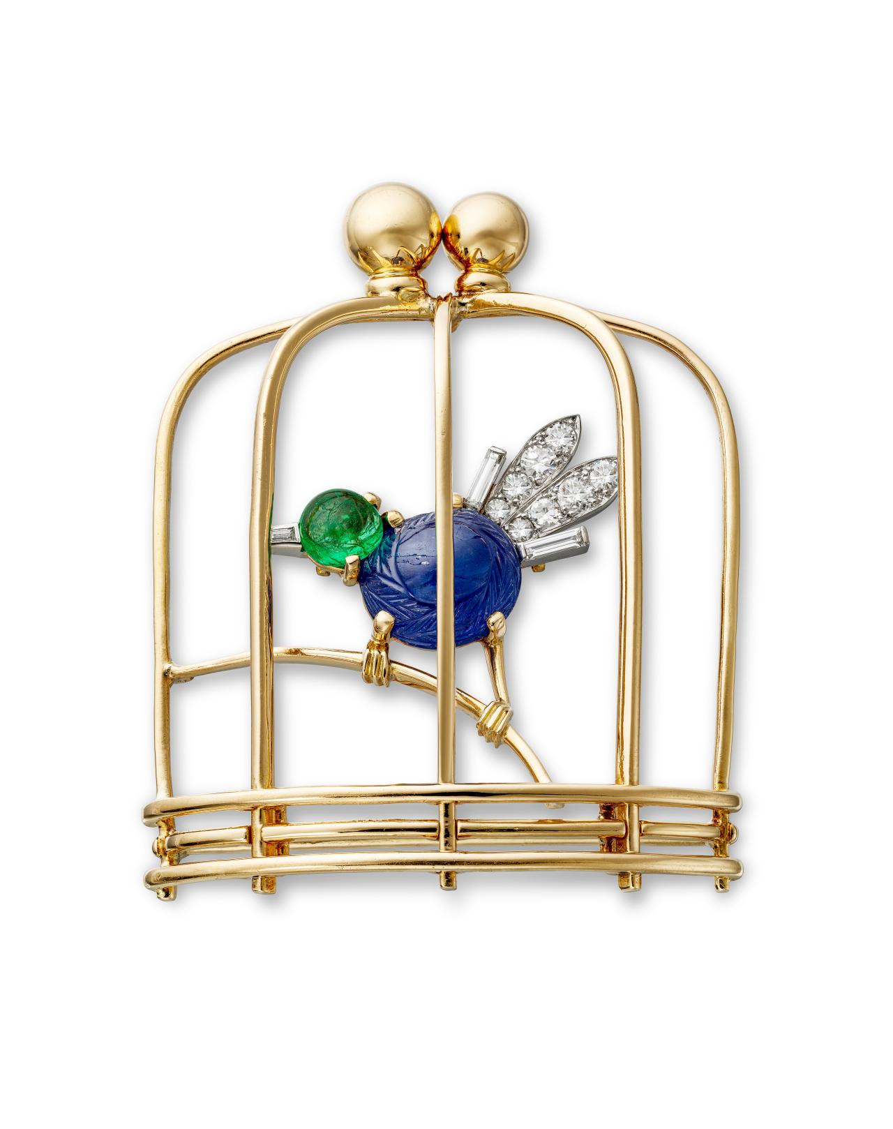 Cartier Paris, <em>Caged bird brooch</em>, 1942<br/>
&copy; Cartier. Photo: Marian G&eacute;rard, Cartier Collection
