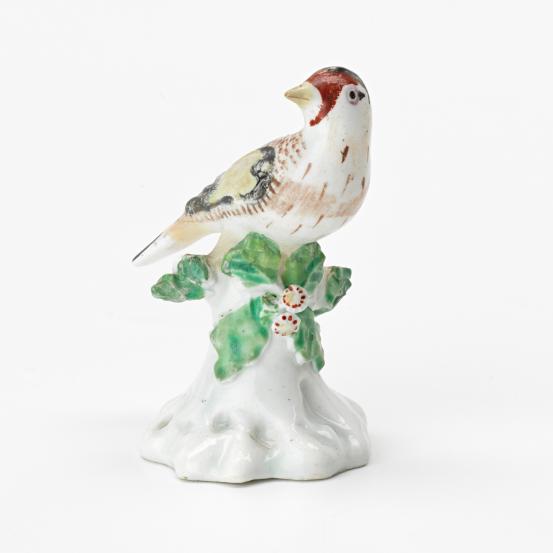 DERBY PORCELAIN, Derby (manufacturer)<br/>
<em>Bird</em> (c. 1790) <!-- (full view) --><br />

porcelain (soft-paste)<br />
6.9 x 5.5 x 4.1 cm<br />
National Gallery of Victoria, Melbourne<br />
The Colin Templeton Collection. Gift of Mrs Colin Templeton, 1942<br />
468D-D4<br />

<!--19626--><br/><a class="col-link block" href="/explore/collection/work/19626"><strong>Collection page <i class="fa fa-angle-right"></i></strong></a>