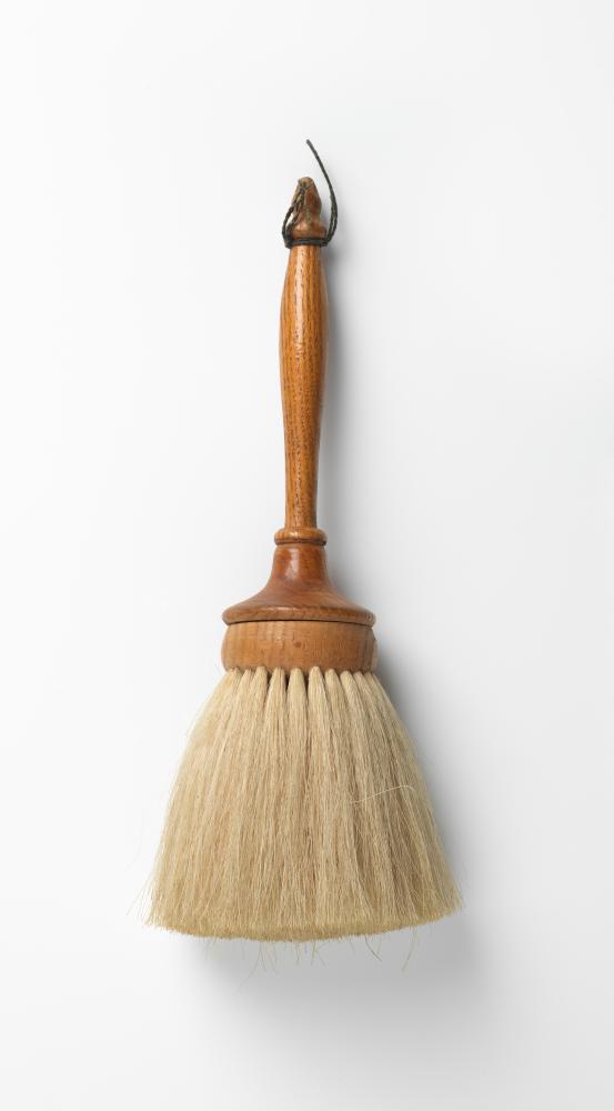 UNITED STATES, New England (manufacturer)<br/>
<em>Brush</em> (late 19th century) <!-- (view 1) --><br />

wood, horse hair<br />
24.3 x 7.4 x 6.8 cm<br />
National Gallery of Victoria, Melbourne<br />
Marjorie Josephs-Wilks Bequest, 2025<br />
<br />

<!--157939-->