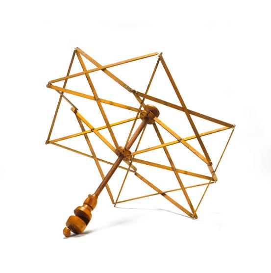 UNITED STATES, New England (manufacturer)<br/>
<em>Table swift</em> (c. 1900) <!-- (full view) --><br />

wood, string (cotton), metal<br />
<br />
National Gallery of Victoria, Melbourne<br />
Marjorie Josephs-Wilks Bequest, 2025<br />
<br />

<!--157944-->