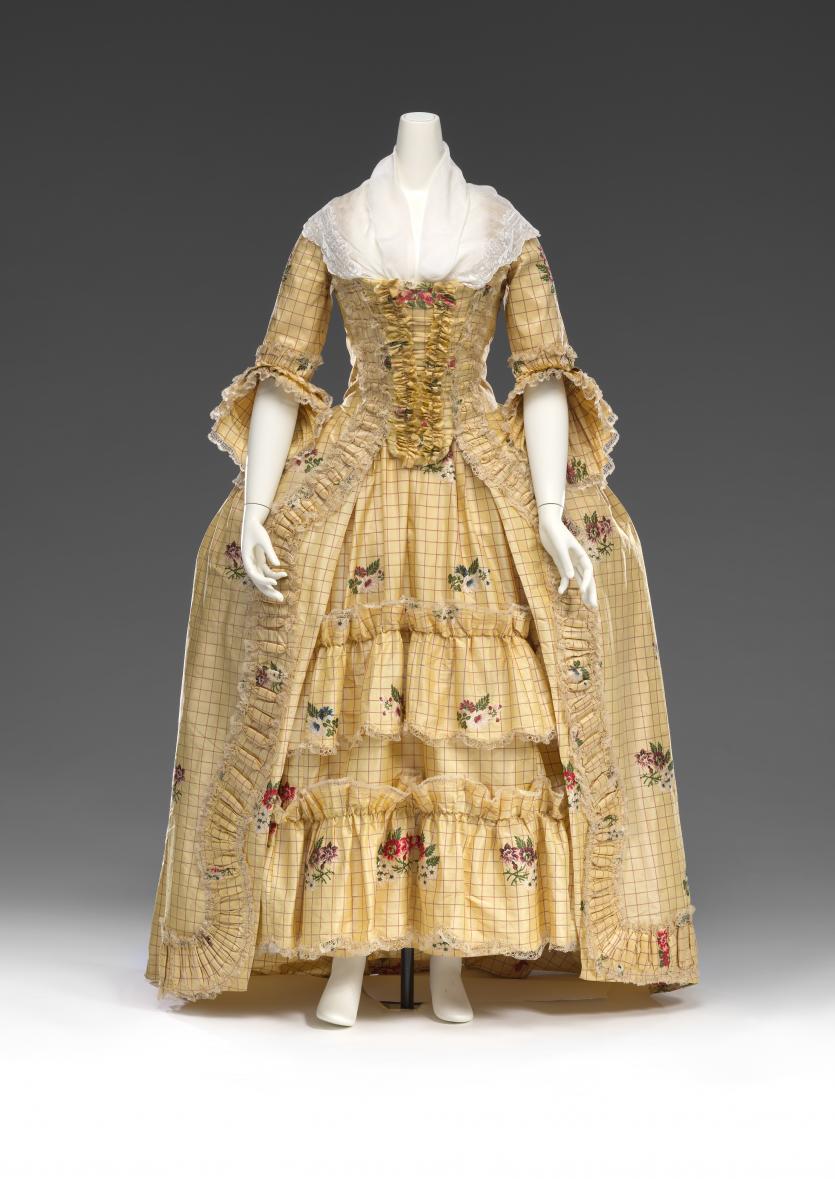 Dress Open Robe And Petticoat England Ngv View Work