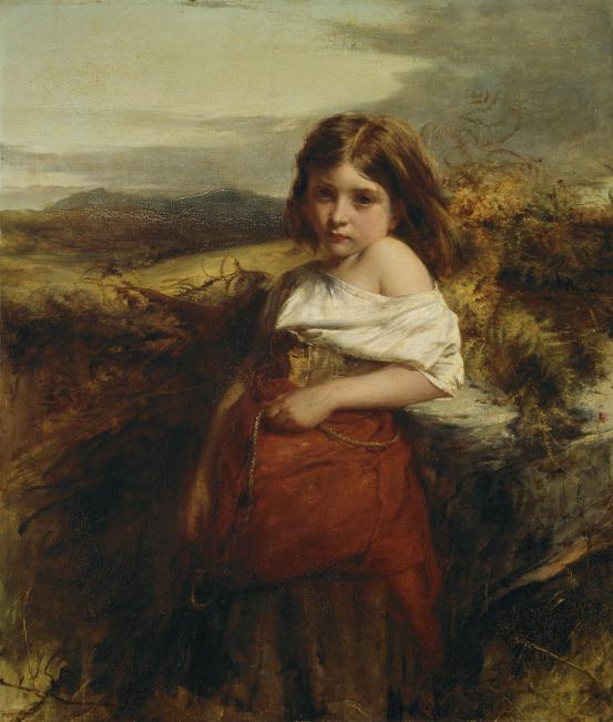 Robert HERDMAN<br/>
<em>A fern gatherer - West Highlands</em> (1864) <!-- (recto) --><br />

oil on canvas<br />
70.2 x 60.0 cm<br />
National Gallery of Victoria, Melbourne<br />
Purchased by the Commissioners of Fine Arts for Victoria, 1864<br />
p.300.15-1<br />

<!--4031-->