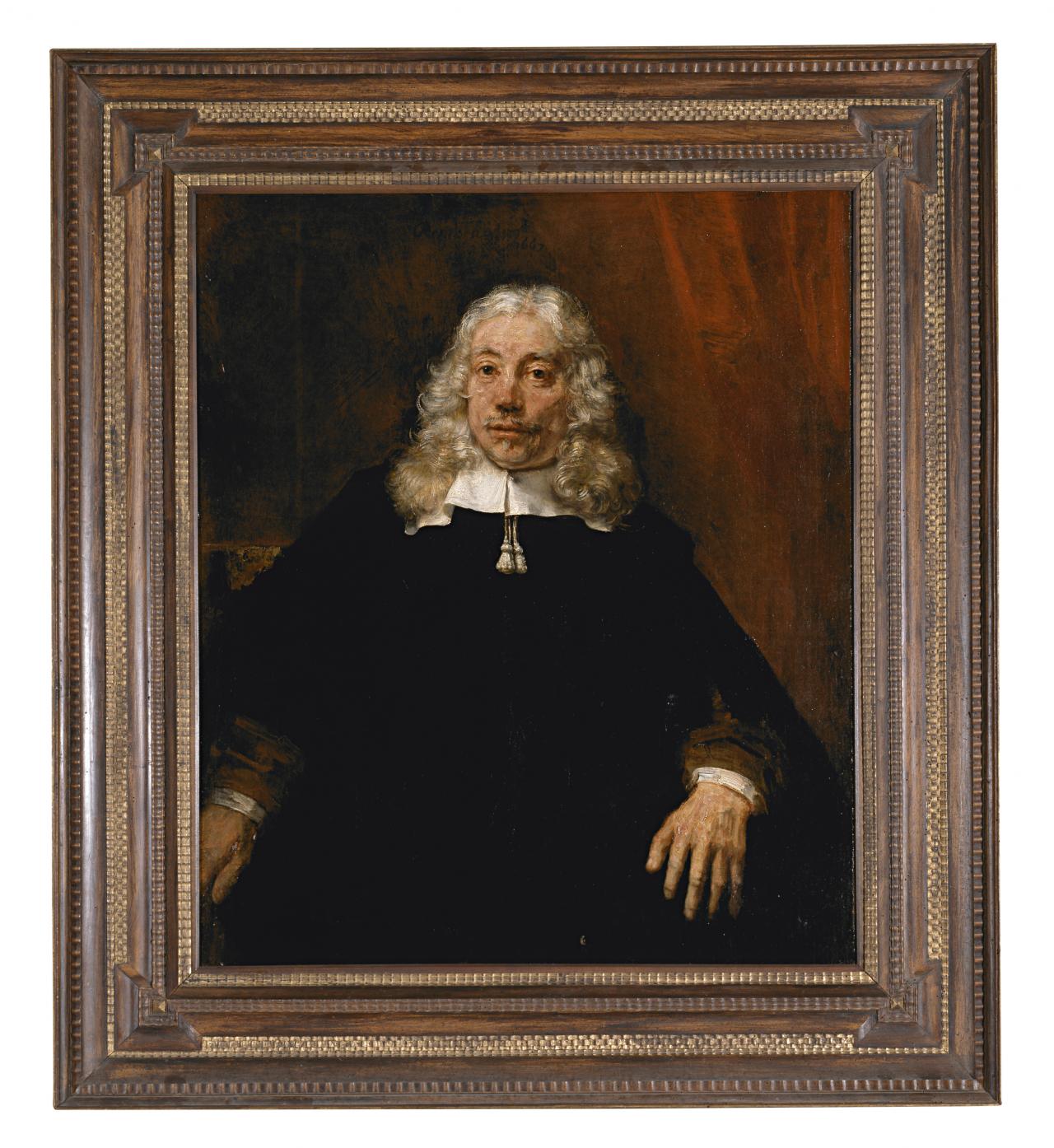 Portrait Of A White Haired Man Rembrandt Harmensz Van Rijn