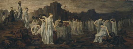 Fernand SABATT&Eacute;<br/>
<em>The daughters of Danaus</em> (c. 1900) <!-- (recto) --><br />

oil on canvas<br />
57.1 x 153.0 cm<br />
National Gallery of Victoria, Melbourne<br />
Bequest of Miss M. Y. E. Tate, 1977<br />
EA10-1977<br />

<!--4335-->