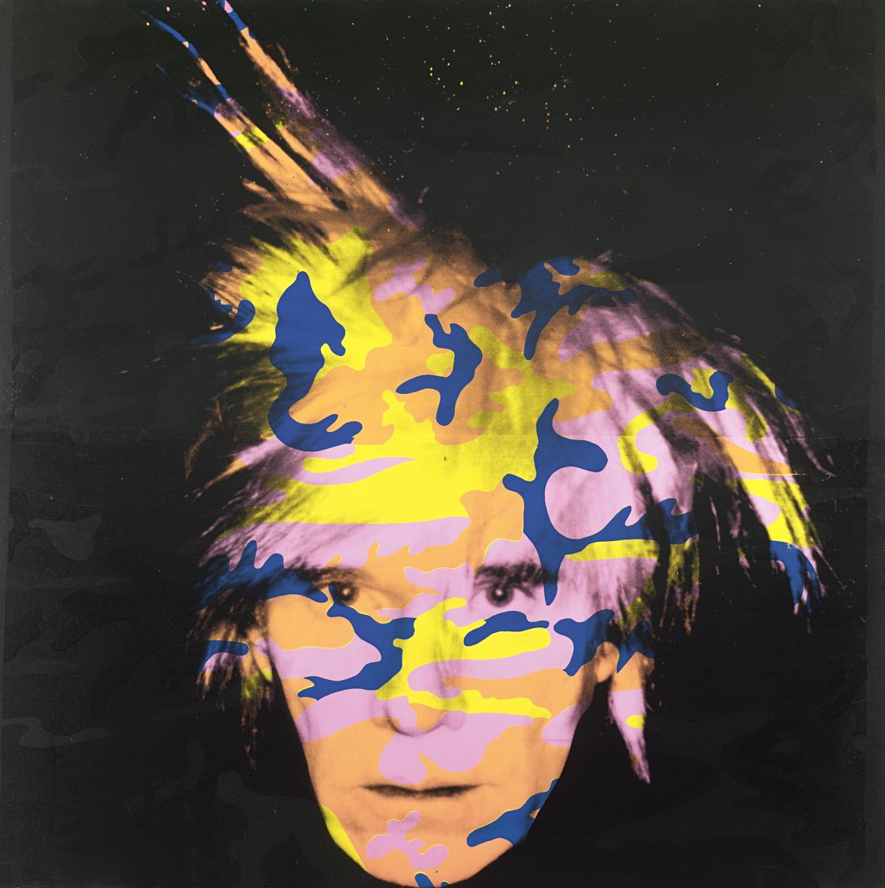 Andy WARHOL<br/>
<em>Self-portrait no. 9</em> 1986 <!-- (recto) --><br />

synthetic polymer paint and screenprint on canvas<br />
203.5 x 203.7 cm<br />
National Gallery of Victoria, Melbourne<br />
Purchased through The Art Foundation of Victoria with the assistance of the National Gallery Women's Association, Governor, 1987<br />
IC3-1987<br />
© Andy Warhol/ARS, New York. Licensed by Copyright Agency, Australia
<!--4456-->