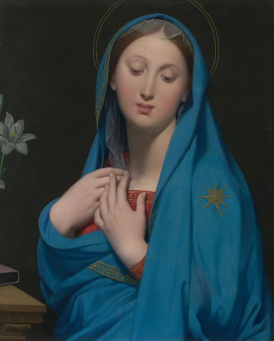 Jean-Auguste-Dominique INGRES<br/>
<em>Virgin of the Adoption</em> 1858 <!-- (recto) --><br />

oil on canvas<br />
69.5 x 56.8 cm<br />
National Gallery of Victoria, Melbourne<br />
In honour of Professor Emeritus Sir Gustav Nossal AC, CBE, FAA, FRS, Chairman of The Felton Bequests’ Committee from 1975 to 2004. Felton Bequest, 2005<br />
2005.164<br />

<!--74797--><br/><a class="col-link block" href="/explore/collection/work/74797"><strong>Collection page <i class="fa fa-angle-right"></i></strong></a>