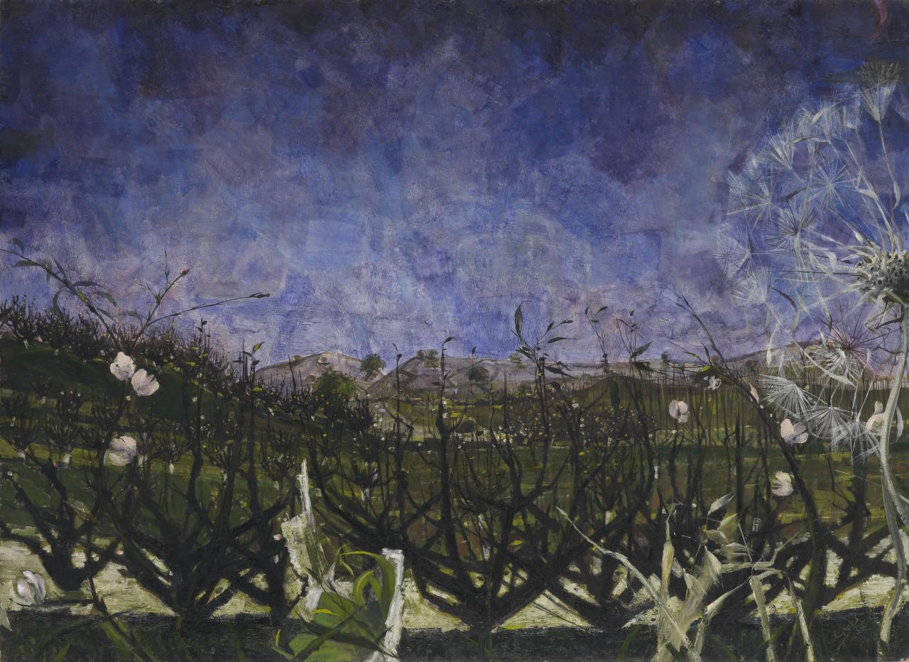 Alan REYNOLDS<br/>
<em>Spring</em> 1955 <!-- (recto) --><br />

oil on composition board<br />
114.0 x 156.4 cm<br />
National Gallery of Victoria, Melbourne<br />
Felton Bequest, 1956<br />
3362-4<br />
© the estate of the artist
<!--4297-->