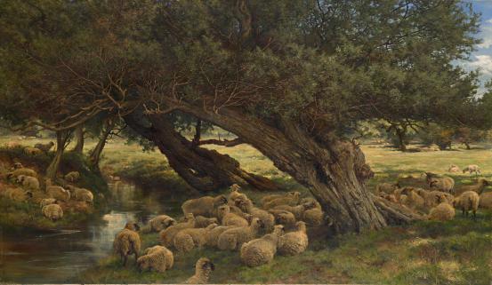 Keeley HALSWELLE<br/>
<em>Welcome shade</em> 1884 <!-- (recto) --><br />

oil on canvas<br />
105.0 x 181.9 cm<br />
National Gallery of Victoria, Melbourne<br />
Purchased, 1887<br />
p.312.4-1<br />

<!--4010-->