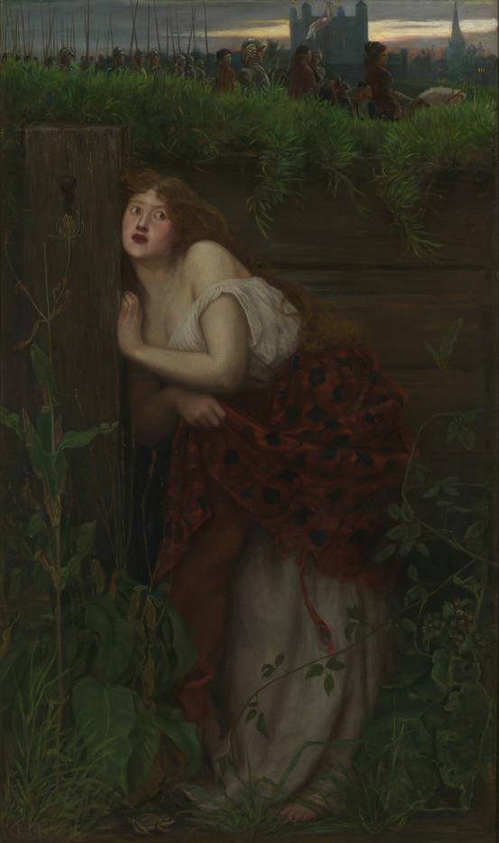 Val PRINSEP<br/>
<em>The flight of Jane Shore</em> (c. 1865) <!-- (recto) --><br />

oil on canvas<br />
155.3 x 92.4 cm<br />
National Gallery of Victoria, Melbourne<br />
Gift of A. L. Prinsep, 1934<br />
160-4<br />

<!--4277--><br/><a class="col-link block" href="/explore/collection/work/4277"><strong>Collection page <i class="fa fa-angle-right"></i></strong></a>