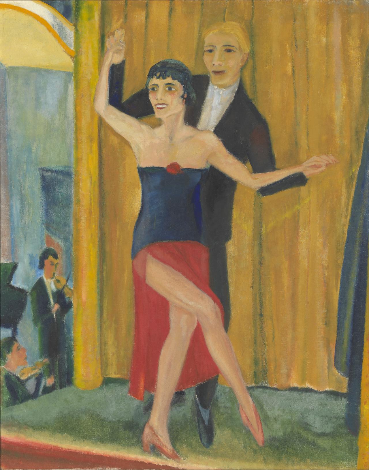 Erich HECKEL<br/>
<em>Great dancing pair</em> (1923) <!-- (recto) --><br />
<em>(Grosses tanzpaar)</em><br />
oil on canvas<br />
121.2 x 96.5 cm (image) 128.1 x 103.2 cm (canvas)<br />
National Gallery of Victoria, Melbourne<br />
Purchased with funds donated by John Downer AM and Rose Downer, 2015<br />
2015.374<br />
© Erich Heckel/Bild-Kunst, Bonn. Licensed by Copyright Agency, Australia Sydney
<!--116841-->