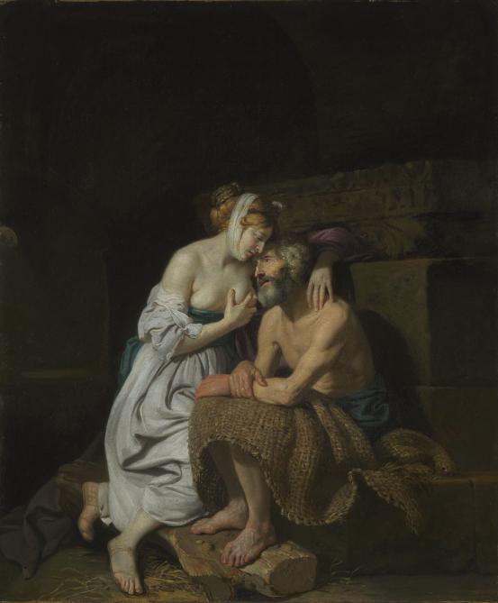 Johan Joseph ZOFFANY<br/>
<em>Roman Charity</em> (c. 1769) <!-- (recto) --><br />

oil on canvas<br />
76.3 x 63.5 cm<br />
National Gallery of Victoria, Melbourne<br />
Felton Bequest, 1932<br />
4614-3<br />

<!--4493-->