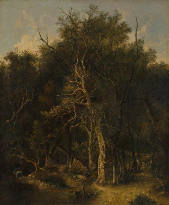 John CROME<br/>
<em>Woodland path</em> (c. 1820) <!-- (recto) --><br />

oil on wood panel<br />
51.0 x 42.3 cm<br />
National Gallery of Victoria, Melbourne<br />
Felton Bequest, 1938<br />
454-4<br />

<!--3890-->