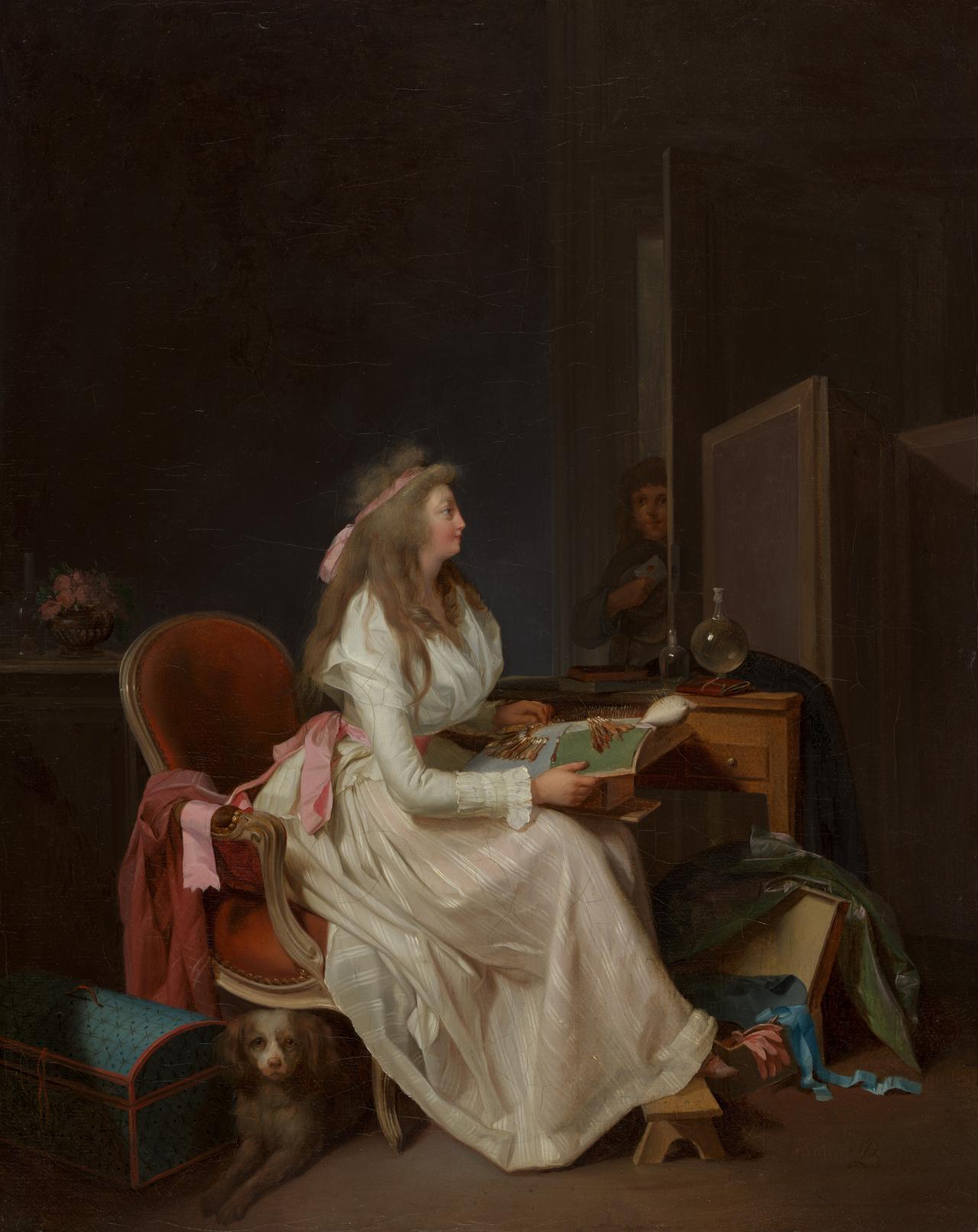 Louis-Léopold BOILLY<br/>
<em>The lacemaker</em> (1789-1793) <!-- (recto) --><br />
<em>(La dentellière)</em><br />
oil on canvas<br />
40.6 x 32.4 cm<br />
National Gallery of Victoria, Melbourne<br />
Gift of Krystyna Campbell-Pretty AM and Family through the Australian Government's Cultural Gifts Program, 2022<br />
2022.1529<br />

<!--148533-->