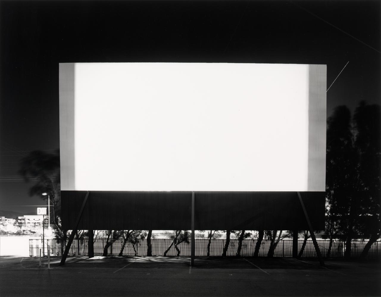 Hiroshi SUGIMOTO<br/>
<em>Winnetka Drive-In, Paramount</em> 1993 <!-- (recto) --><br />

gelatin silver photograph<br />
42.3 x 54.1 cm (image) 47.5 x 60.1 cm (sheet)<br />
ed. 8/25<br />
National Gallery of Victoria, Melbourne<br />
Bowness Family Fund for Contemporary Photography, 2009<br />
2009.565<br />
© Hiroshi Sugimoto, courtesy Pace Gallery
<!--94643-->