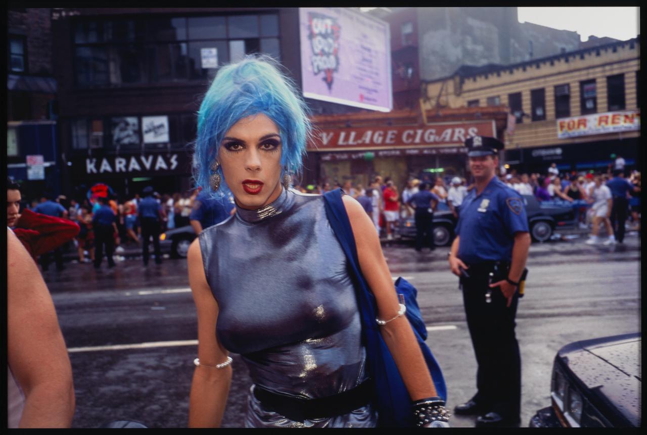 Nan GOLDIN<br/>
<em>Misty in Sheridan Square, NYC</em> 1991; 2015 {printed} <!-- (recto) --><br />

cibachrome photograph<br />
76.0 x 102.0 cm (sheet)<br />
ed. 20/25<br />
National Gallery of Victoria, Melbourne<br />
Purchased NGV Foundation, 2015<br />
2015.395<br />
© Nan Goldin, courtesy Matthew Marks Gallery
<!--117535-->