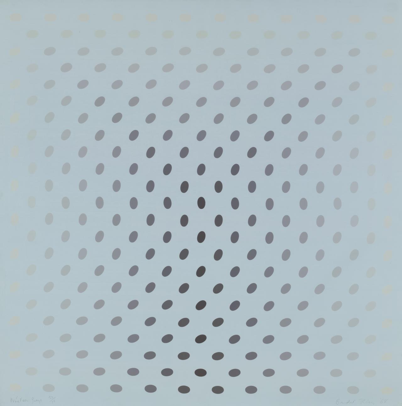 Bridget RILEY<br/>
<em>Nineteen greys</em> 1968 <!-- (recto) --><br />

screenprint<br />
75.8 x 75.1 cm (image and sheet)<br />
ed. 32/75<br />
National Gallery of Victoria, Melbourne<br />
Purchased, 1970<br />
P78-1970<br />
© Bridget Riley 2014. All rights reserved, courtesy Karsten Schubert, London
<!--24682-->