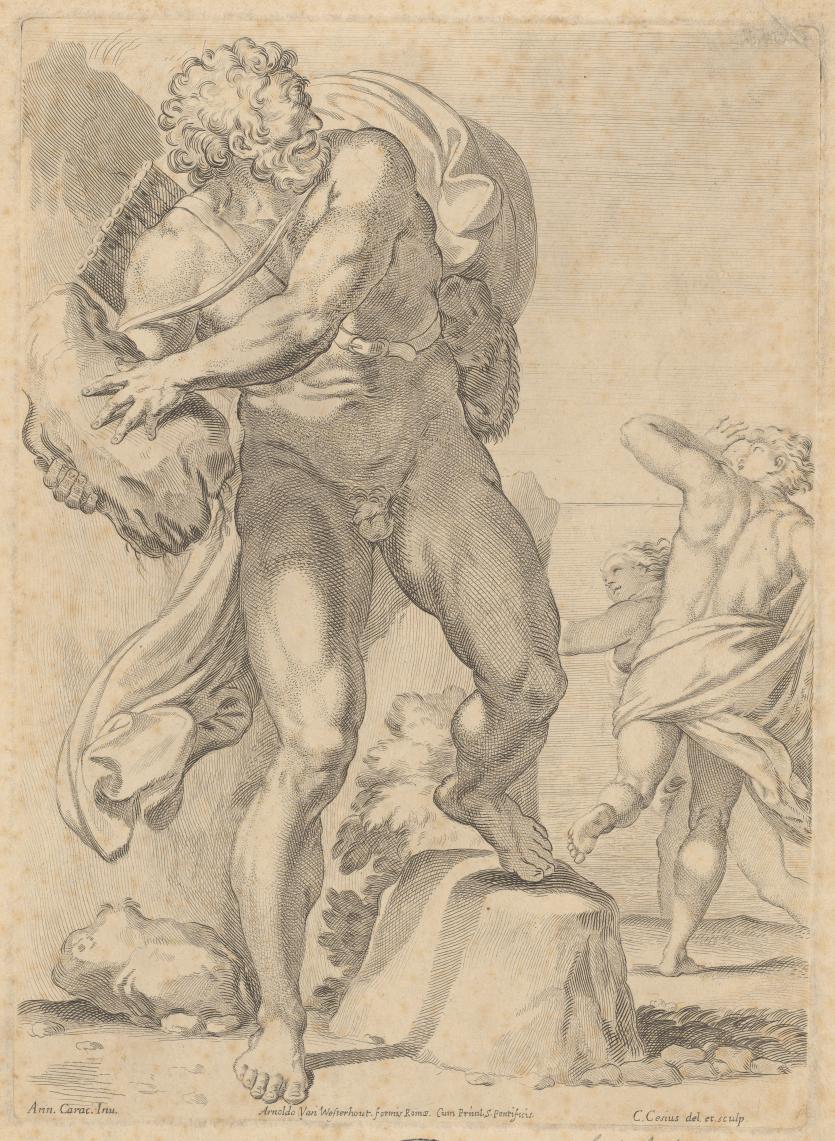 Polyphemus hurling a rock at Acis | UNKNOWN; Annibale CARRACCI (after ...