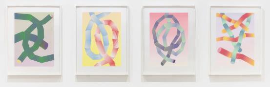 Eva ROTHSCHILD<br/>
<em>Garland</em> 2024 <!-- (group) --><br />

colour screenprints<br />
(a-d) 78.2 x 55.8 cm (image) (each) 96.0 x 72.0 cm (sheet) (each)<br />
ed. 21/25<br />
National Gallery of Victoria, Melbourne<br />
Suzette Marie Chapple Bequest, 2025<br />
2025.484.a-d<br />
&copy; Eva Rothschild, courtesy 303 Gallery
<!--156692-->