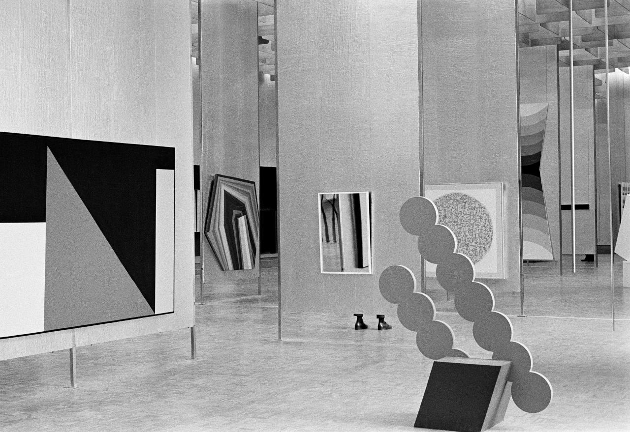 Installation view of The Field, National Gallery of Victoria, 1968<br/>
Photographer: George Mehes<br/>
© NGV