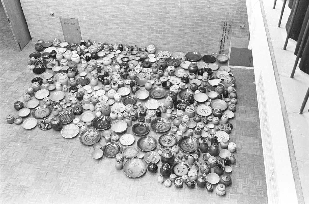 <em>H.R Hughan Retrospective Exhibition</em> 1969, exhibition view<br/>
