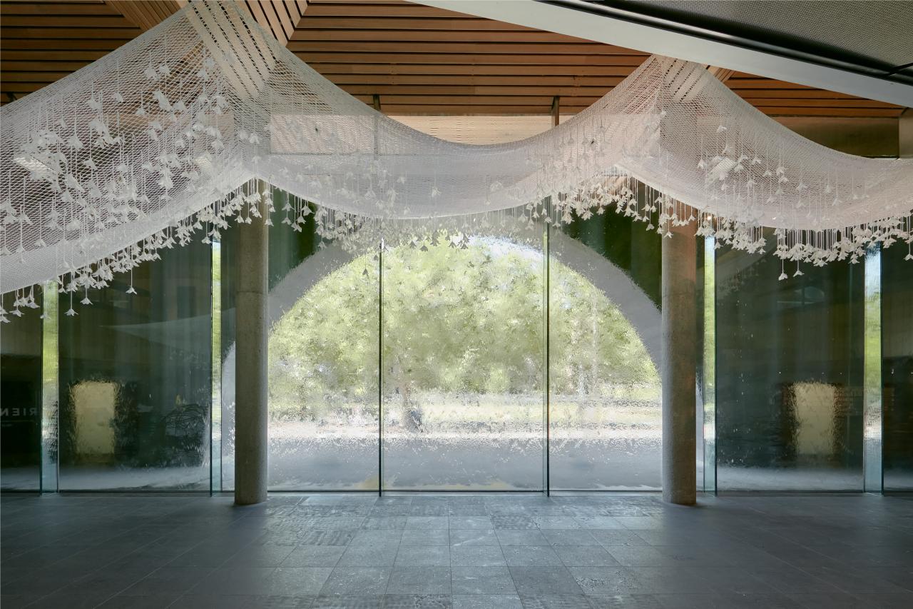 NGV Triennial 2020 installation view of Glenda Nicholls <em>Miwi Milloo (Good Spirit of the Murray River)</em> 2020, Commissioned by the National Gallery of Victoria, Melbourne. Proposed acquisition with funds donated by Lisa Fox, 2020<br/>
© Glenda Nicholls. Photo: Tom Ross