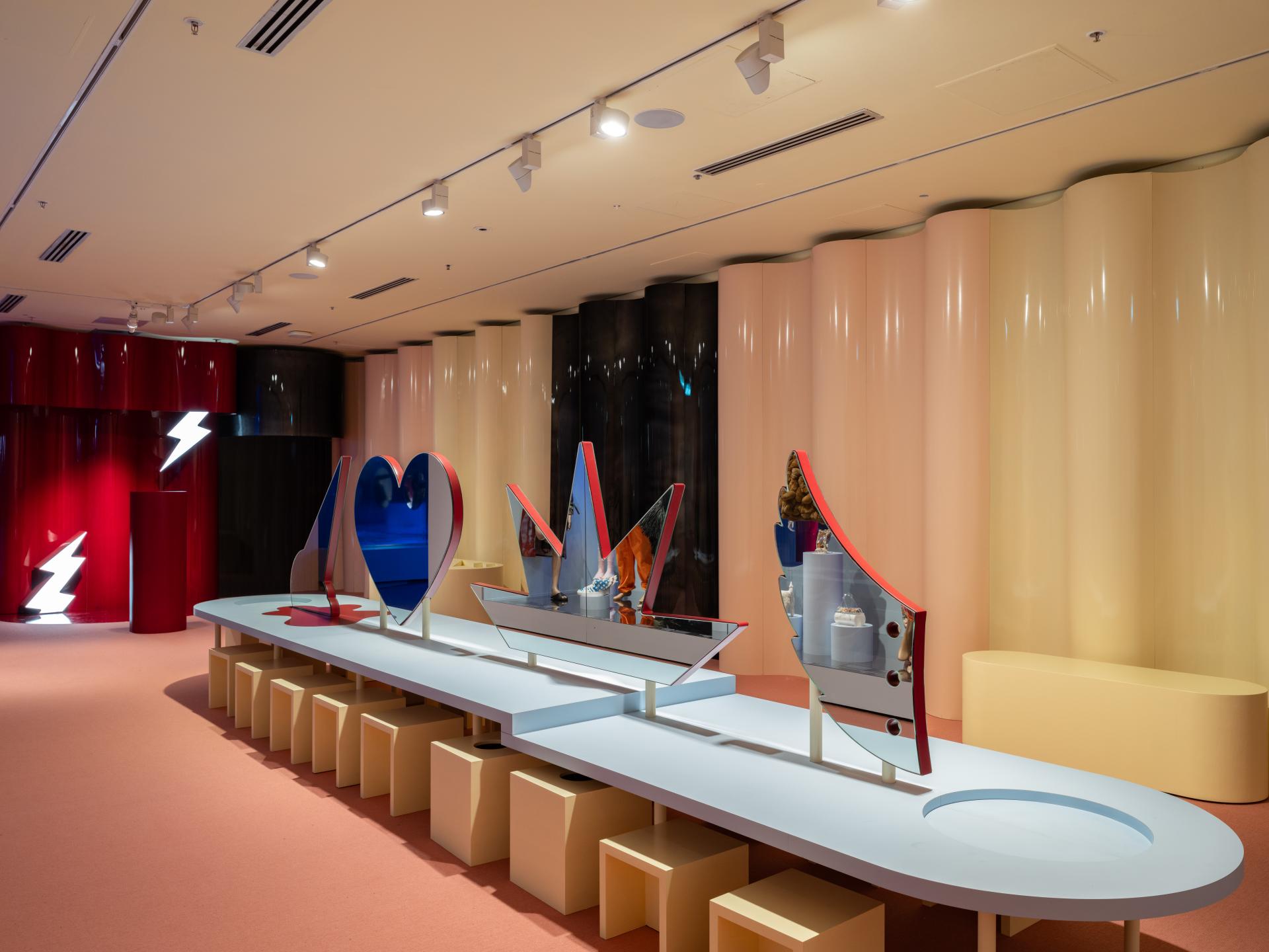 Installation view of <em>Let's Party! Fashion for Kids: Designed by Danielle Brustman</em> at NGV International, Melbourne<br/>


