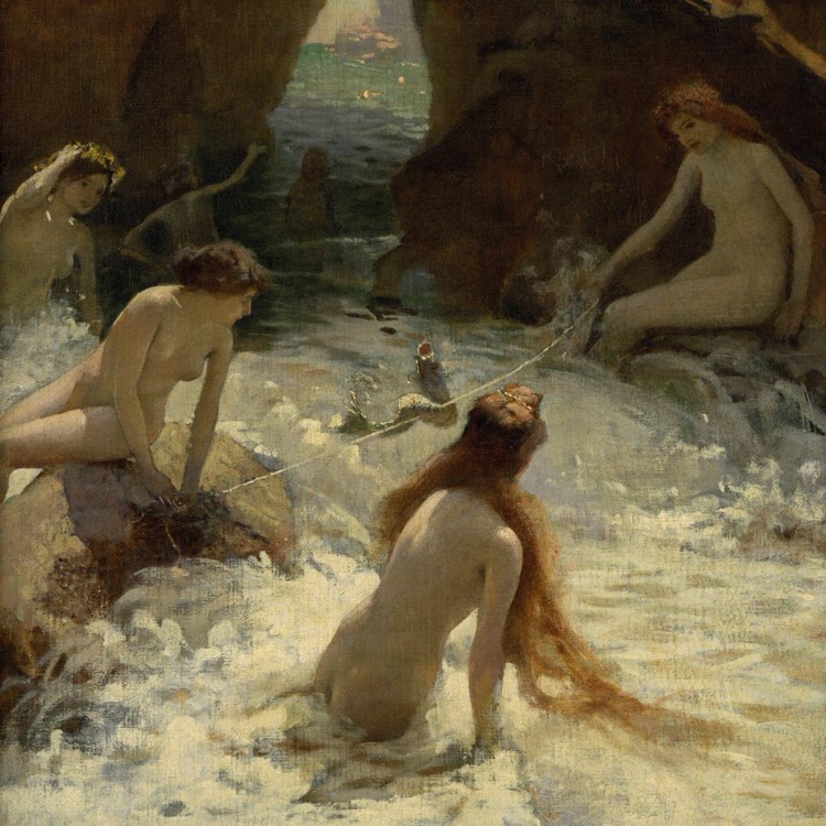 Aby ALTSON<br/>
<em>Idyll of the sea</em> 1896 