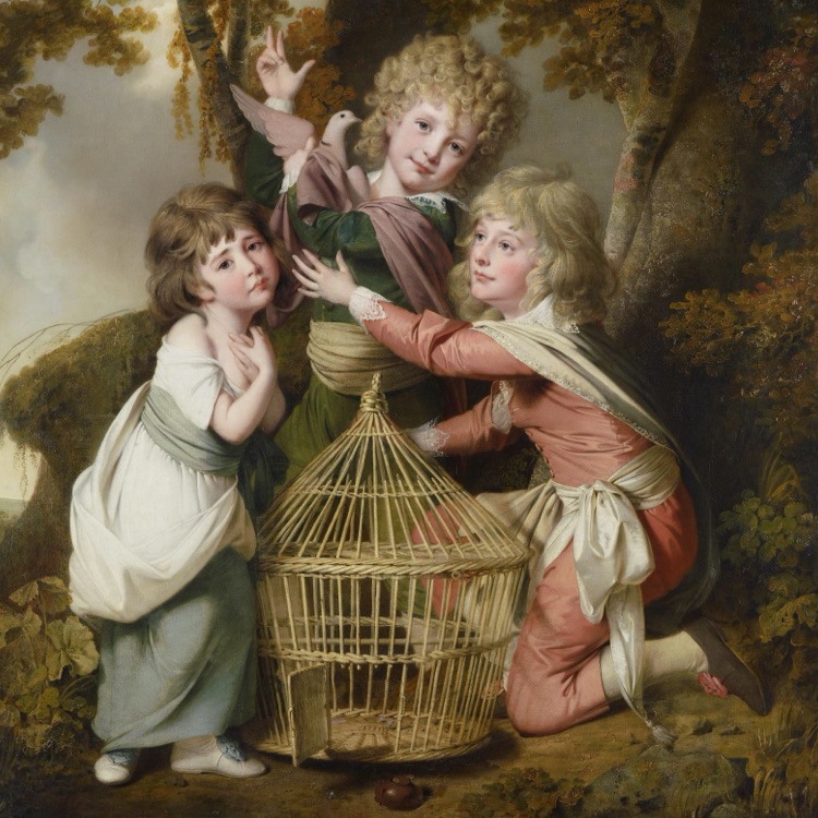 Joseph WRIGHT of Derby<br/>
<em>The Synnot children</em> 1781 