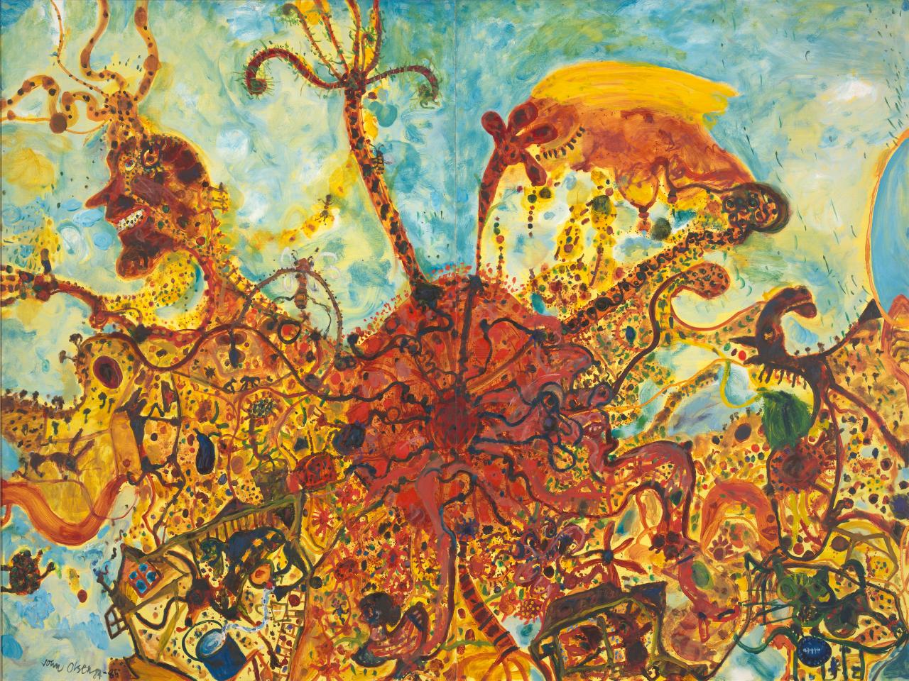 Where The Bee Sucks There Suck I John Olsen Ngv View Work