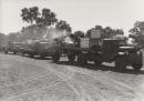 The fire brigade trucks, Jubilee Day Parade, Alice Springs