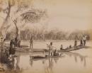 Group of Aborigines at Chowilla Station, Lower Murray, South Australia