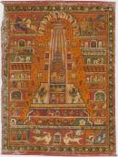 Pattachitra with Jagannath temple