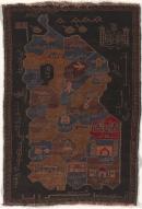 Rug with Afghanistan map