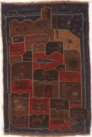 Rug with Afghanistan map