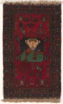 Rug with Portrait of military leader (possibly Mohammed Daoud Khan
