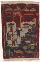 Rug with Najibullah as Soviet puppet