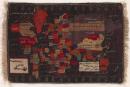 Rug with map of the world