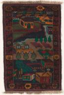 Rug with model town planes and helicopters