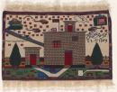 Rug with Afghan home and helicopters
