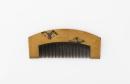 Comb with paulownia and chrysanthemums, Kiri kiku mon kushi